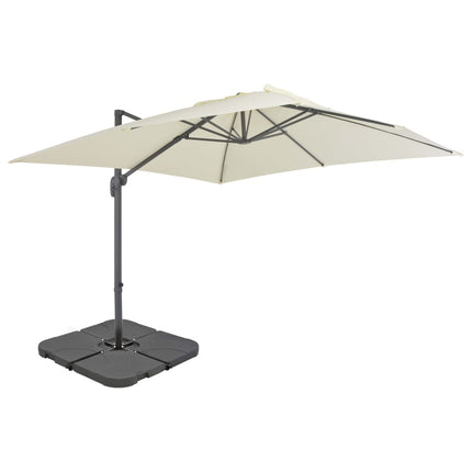 Parasol De Jardin Avec Base Portable Sable