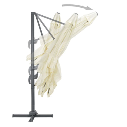 Parasol De Jardin Avec Base Portable Sable