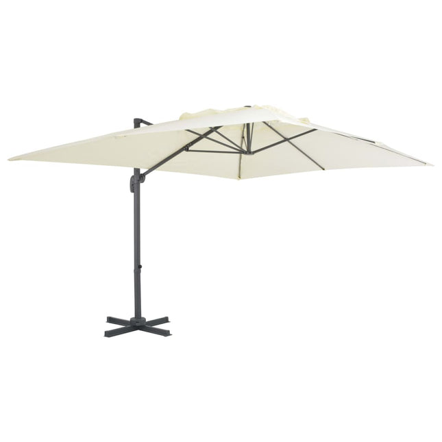 Parasol De Jardin Avec Base Portable Sable