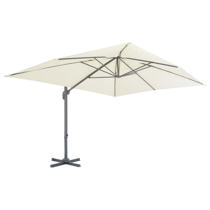 Parasol De Jardin Avec Base Portable Sable