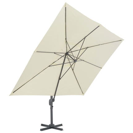 Parasol De Jardin Avec Base Portable Sable