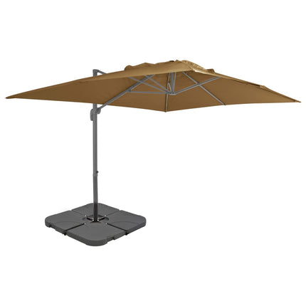 Parasol De Jardin Avec Base Portable Sable