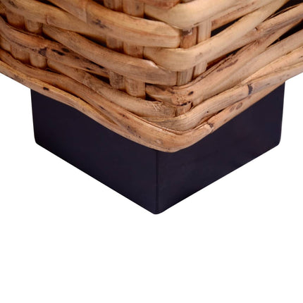 Ensemble De Canapés De Jardin 2 Pcs Avec Coussins Rotin Naturel