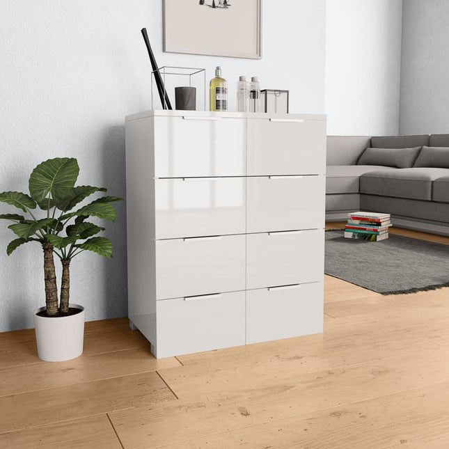 Buffet Brillant 60X35X80 Cm Bois D'ingénierie