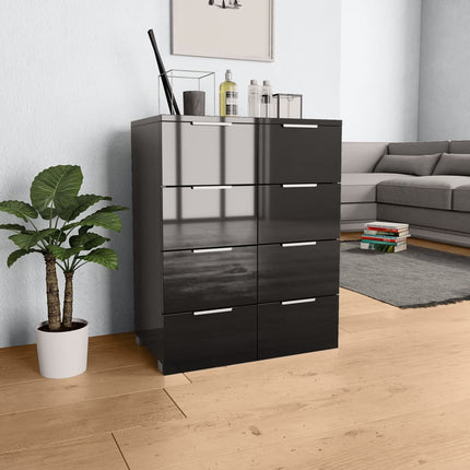 Buffet Brillant 60X35X80 Cm Bois D'ingénierie