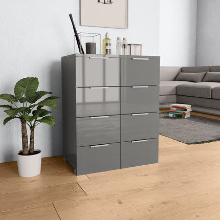 Buffet Brillant 60X35X80 Cm Bois D'ingénierie