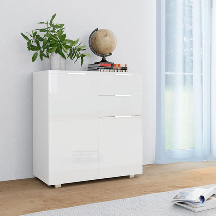 Buffet Brillant 71 X 35 X 80 Cm Bois D'ingénierie