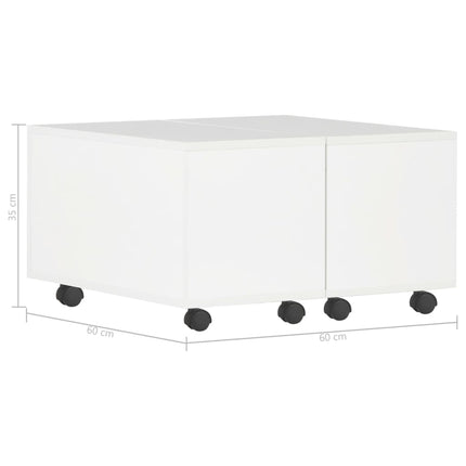 Table Basse Brillant Bois D'ingénierie