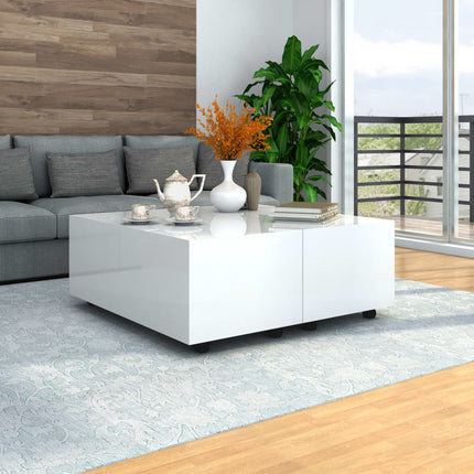 Table Basse Brillant Bois D'ingénierie