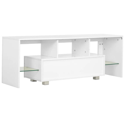 Meuble Tv Avec Lumière Led Brillant 130X35X45 Cm