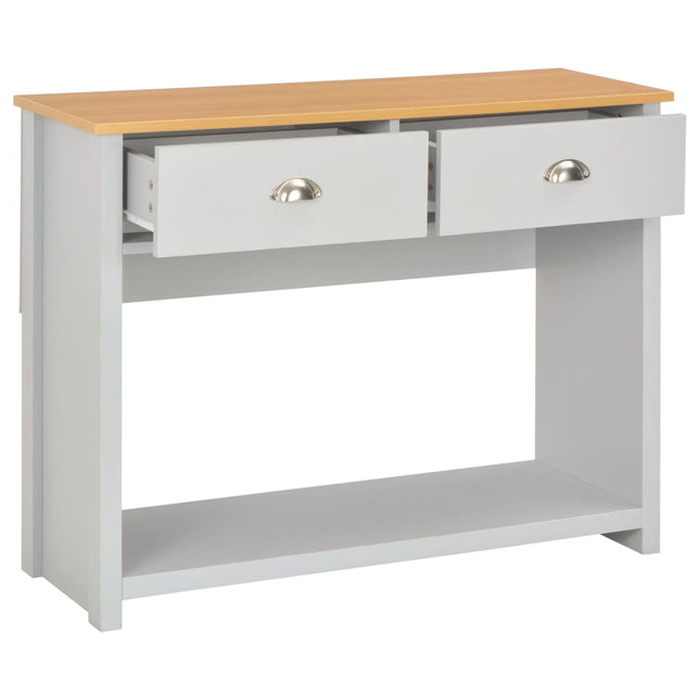 Table Console Gris 97 X 35 X 76 Cm