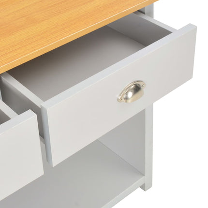 Table Console Gris 97 X 35 X 76 Cm