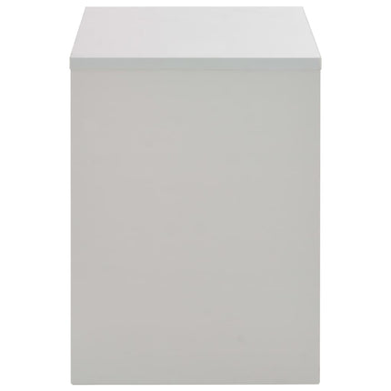 Coiffeuse Avec Miroir Et Tabouret Gris 104X45X131 Cm