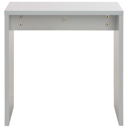 Coiffeuse Avec Miroir Et Tabouret Gris 104X45X131 Cm