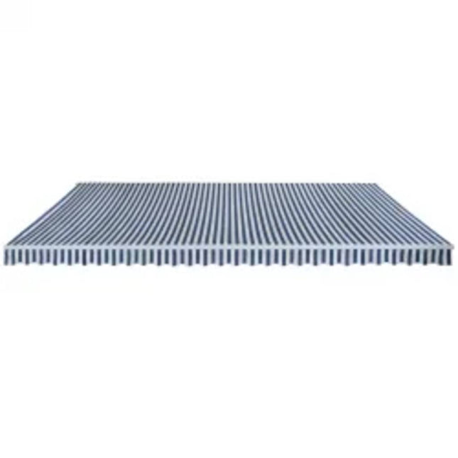Auvent Pliable Manuel 600 Cm Bleu/Blanc