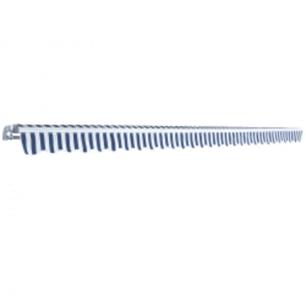 Auvent Pliable Manuel 600 Cm Bleu/Blanc