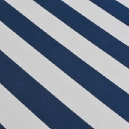 Auvent Pliable Manuel 600 Cm Bleu/Blanc
