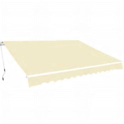 Auvent Pliable Manuel 600 Cm Bleu/Blanc