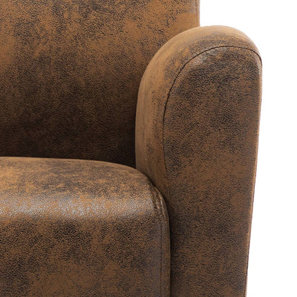 Canapé-Chaise Marron 70X69X72 Cm Similicuir