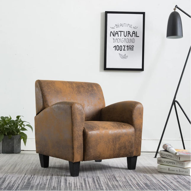 Canapé-Chaise Marron 70X69X72 Cm Similicuir