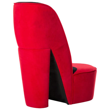 Chaise En Forme De Talon Haut Velours