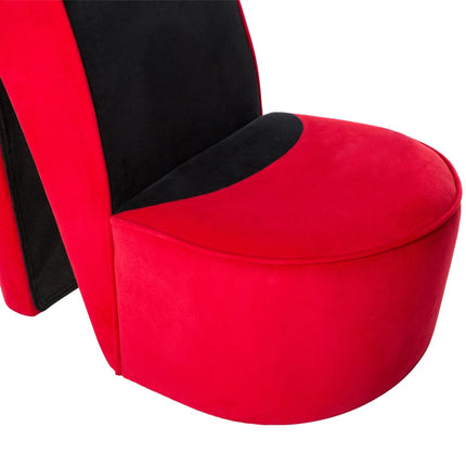 Chaise En Forme De Talon Haut Velours