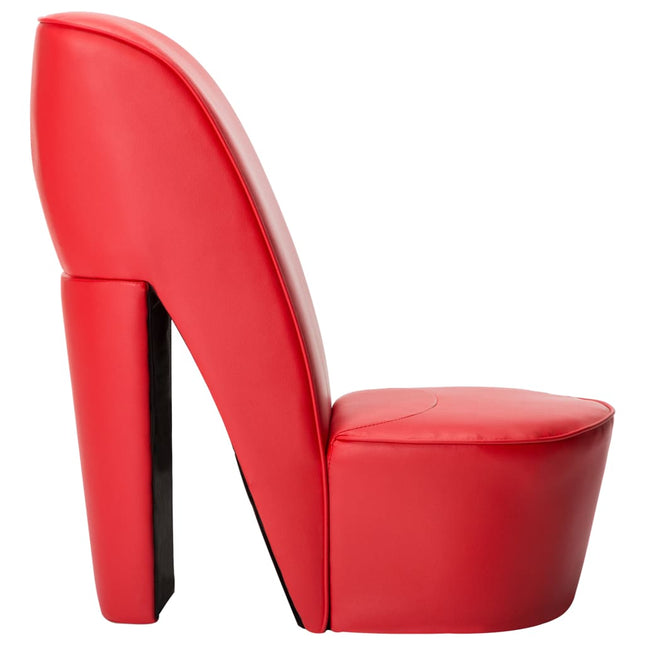 Chaise En Forme De Chaussure À Talon Haut Similicuir