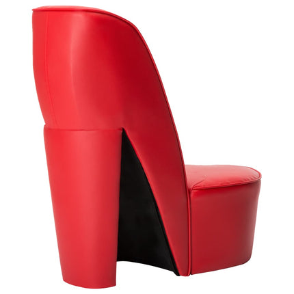 Chaise En Forme De Chaussure À Talon Haut Similicuir