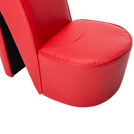Chaise En Forme De Chaussure À Talon Haut Similicuir