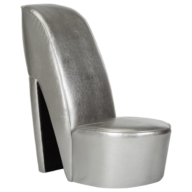 Chaise En Forme De Chaussure À Talon Haut Similicuir