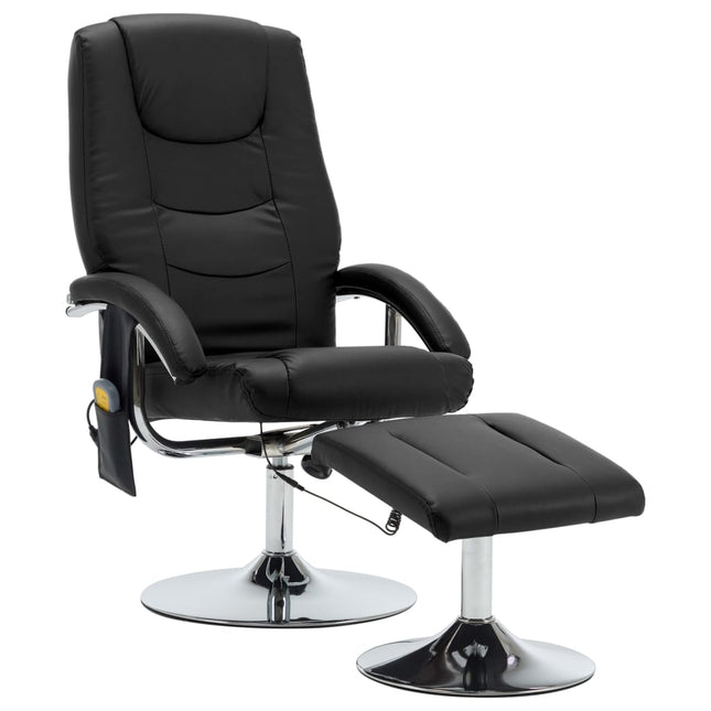 Fauteuil De Massage Avec Repose-Pied Similicuir
