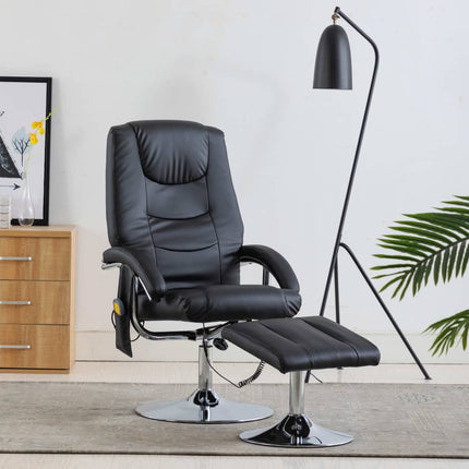 Fauteuil De Massage Avec Repose-Pied Similicuir