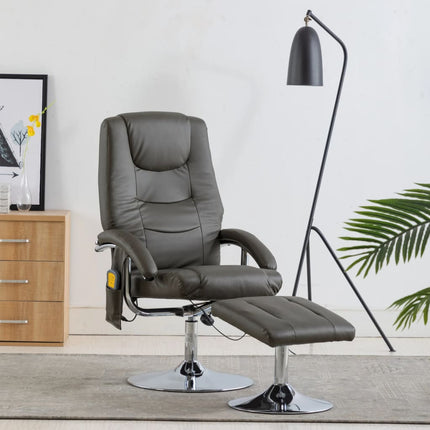Fauteuil De Massage Avec Repose-Pied Similicuir