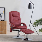 Fauteuil De Massage Avec Repose-Pied Similicuir