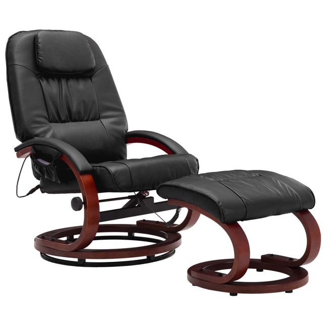 Fauteuil De Massage Avec Repose-Pied Similicuir