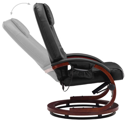 Fauteuil De Massage Avec Repose-Pied Similicuir