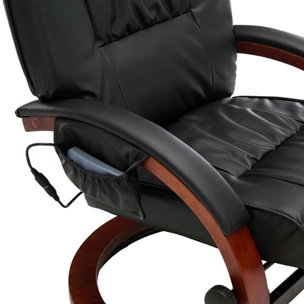 Fauteuil De Massage Avec Repose-Pied Similicuir