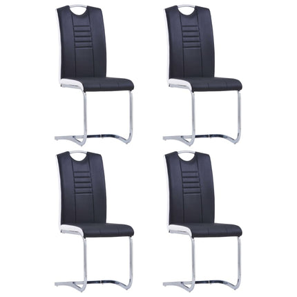 Chaises À Manger Cantilever Lot De 6 Similicuir