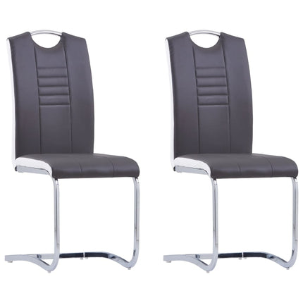 Chaises À Manger Cantilever Lot De 6 Similicuir