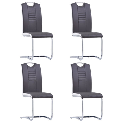 Chaises À Manger Cantilever Lot De 6 Similicuir