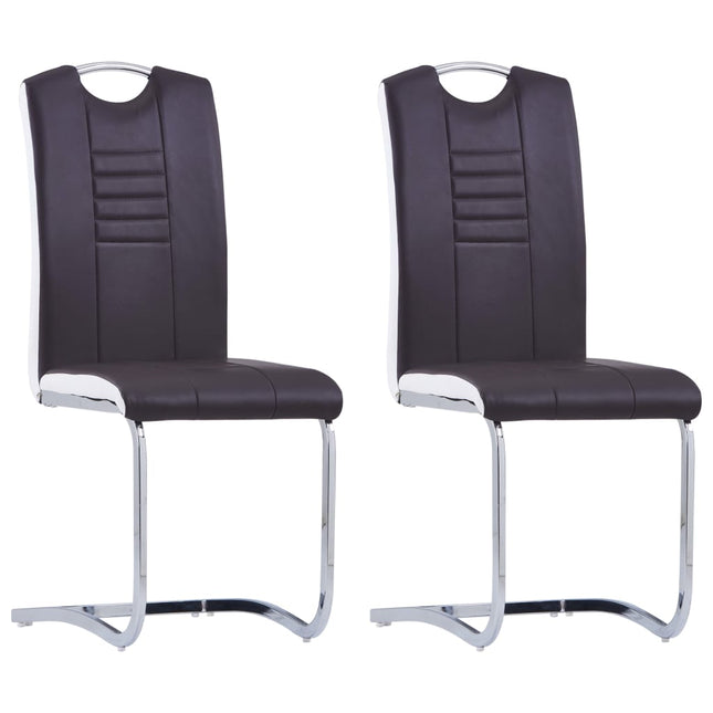 Chaises À Manger Cantilever Lot De 6 Similicuir
