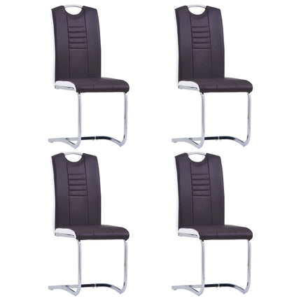 Chaises À Manger Cantilever Lot De 6 Similicuir