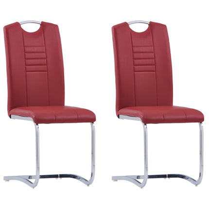 Chaises À Manger Cantilever Lot De 6 Similicuir