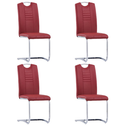 Chaises À Manger Cantilever Lot De 6 Similicuir
