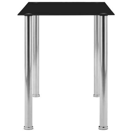 Table À Manger Noir Verre Trempé
