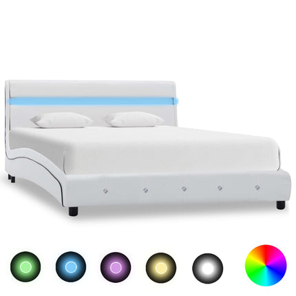 Cadre De Lit Avec Led Sans Matelas Similicuir