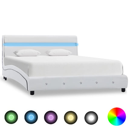 Cadre De Lit Avec Led Sans Matelas Similicuir