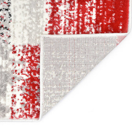 Tapis Gris Et Rouge Pp