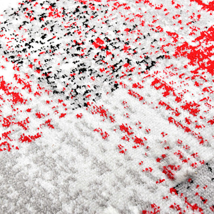Tapis Gris Et Rouge Pp