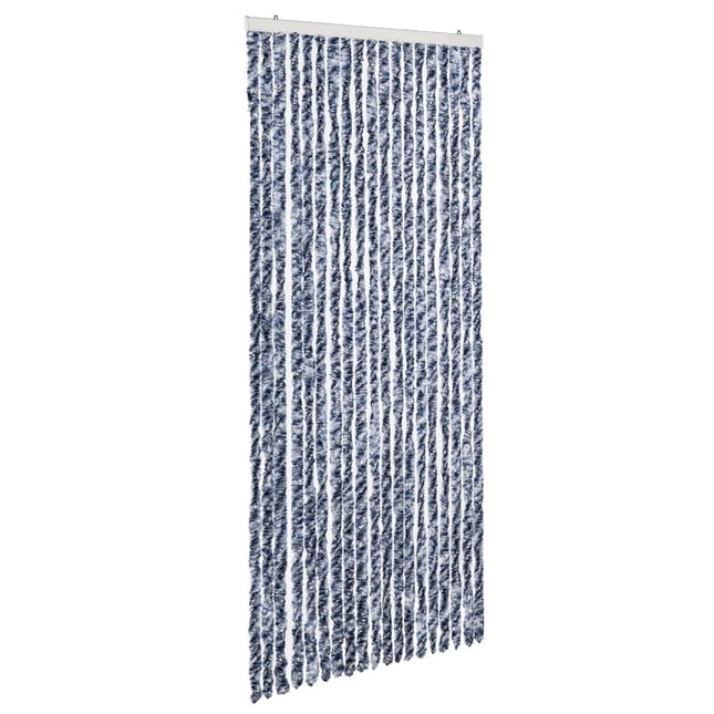 Moustiquaire Bleu Blanc Et Argenté Chenille Bleu/Blanc/Argenté